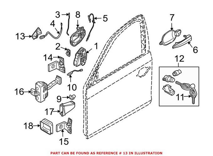 BMW Interior Door Handle 51217076249